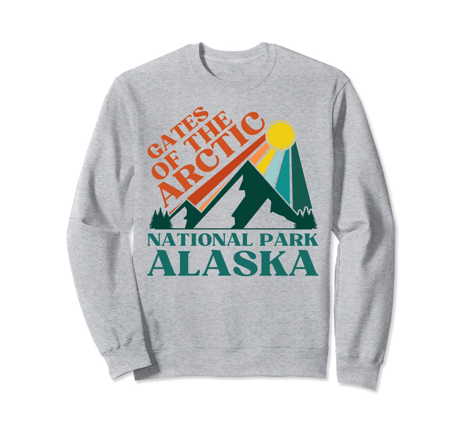Gates Arctic National Park Alaska Sweatshirt - Minimalist Print Unisex - T-Shirt, Sweatshirt, Hoodie