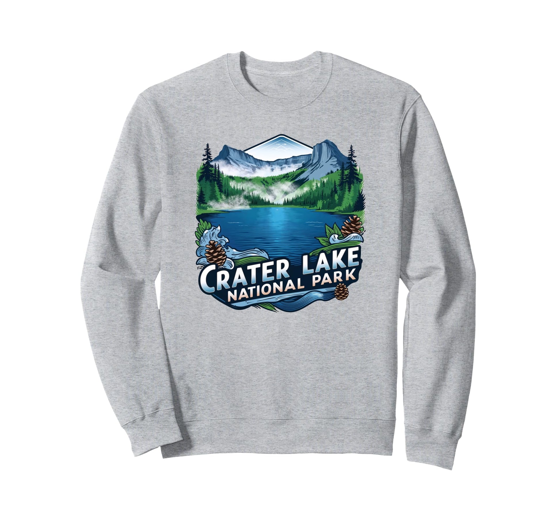 Crater Lake National Park Oregon Sweatshirt - Fun Novelty Design Unisex - T-Shirt, Sweatshirt, Hoodie