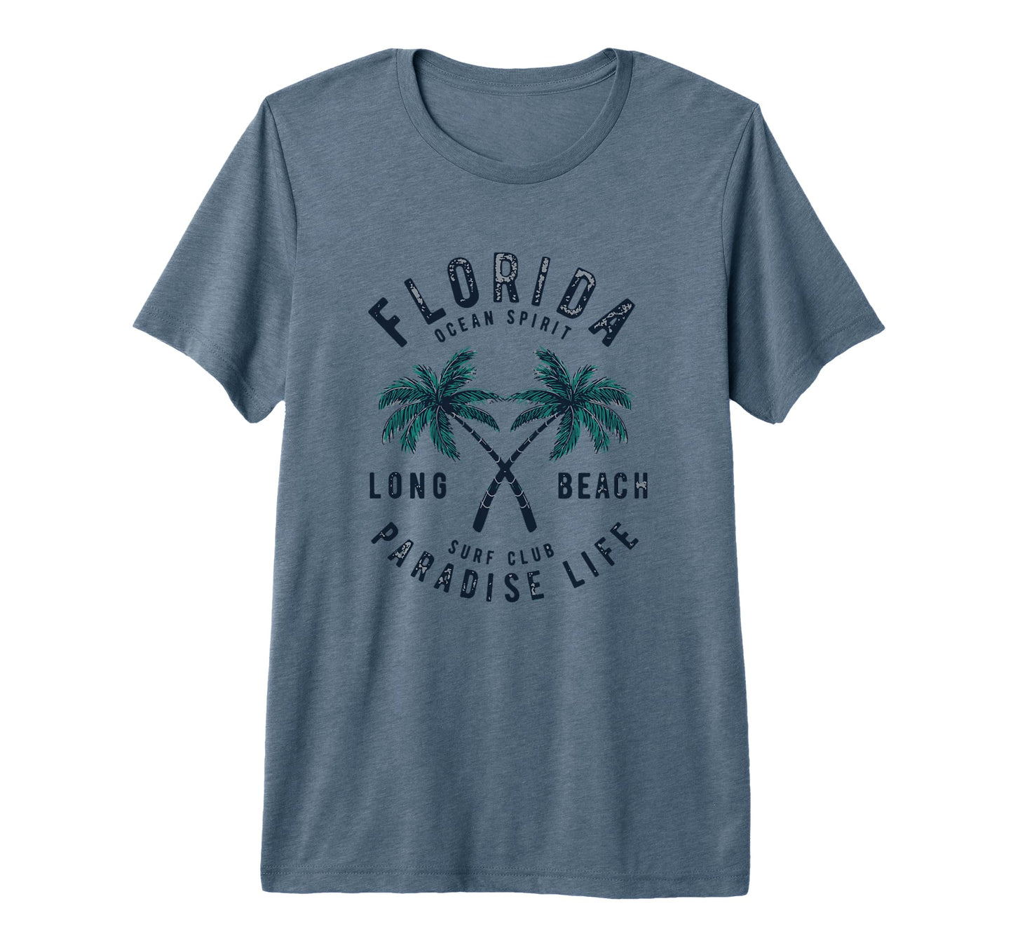 Florida Long Beach Surf Club Surfing T-Shirt - Novelty Apparel Unisex - T-Shirt, Sweatshirt, Hoodie