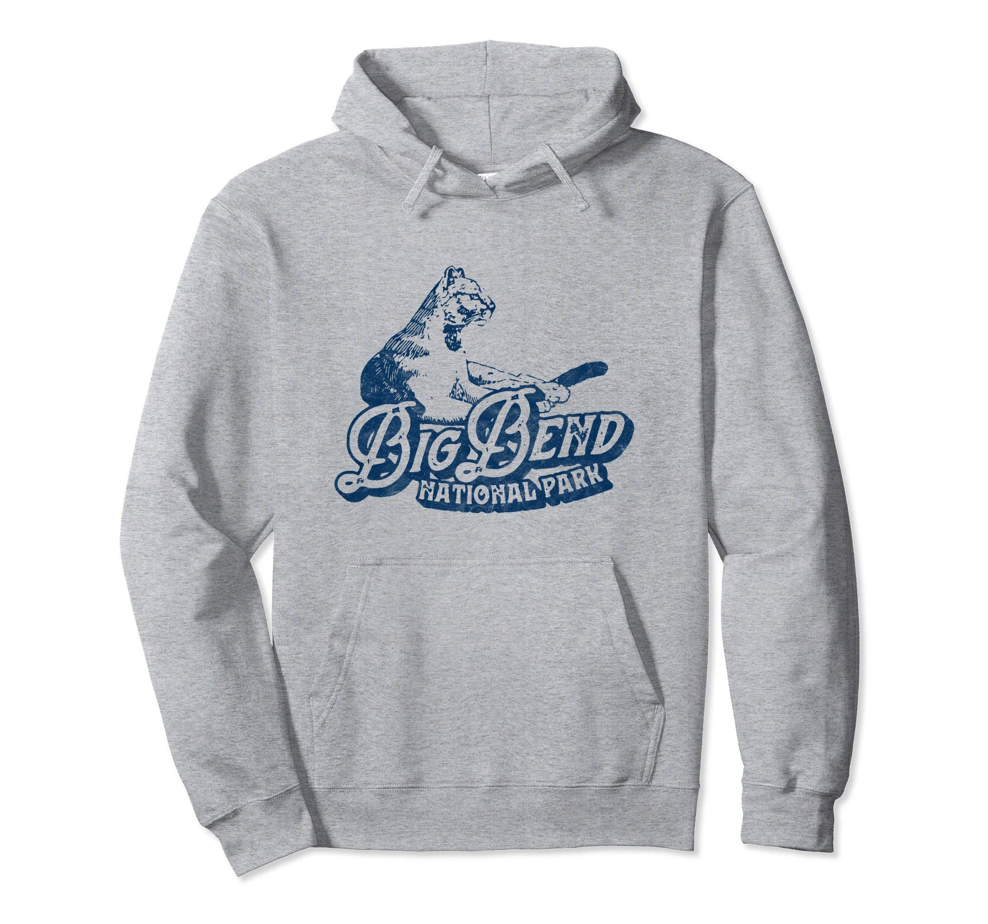 Big Bend National Park Texas Mountain Lion Hoodie - Graphic Print Unisex - T-Shirt, Sweatshirt, Hoodie