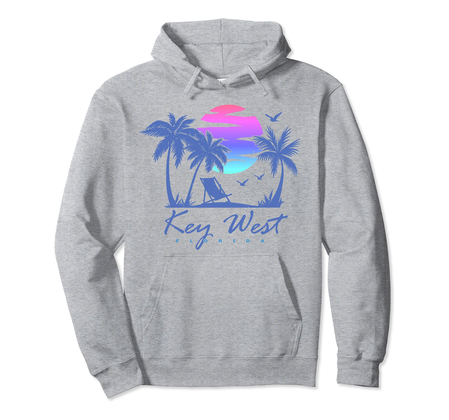 Key West Florida Spring Break Vacation Sunset Hoodie - Graphic Print Unisex - T-Shirt, Sweatshirt, Hoodie
