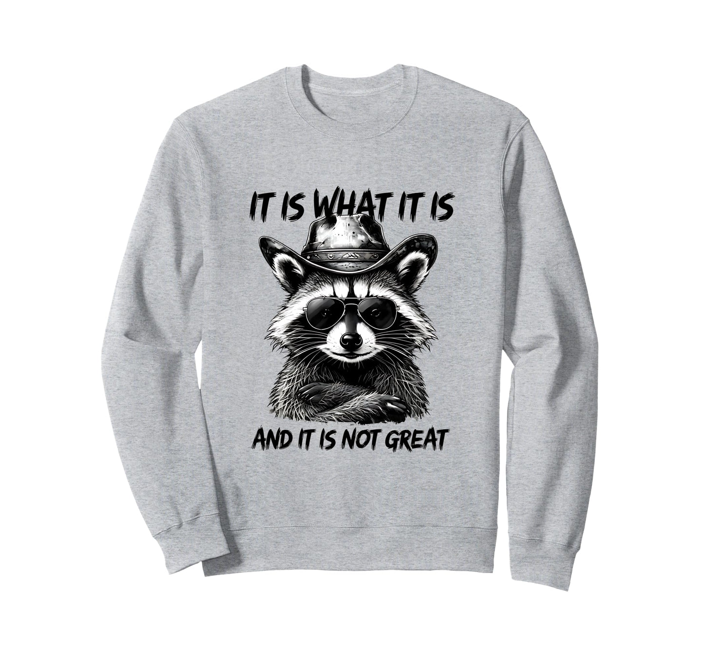 It Is What It Is And It Is Not Great Sweatshirt - Graphic Print Men Women - T-Shirt, Sweatshirt, Hoodie