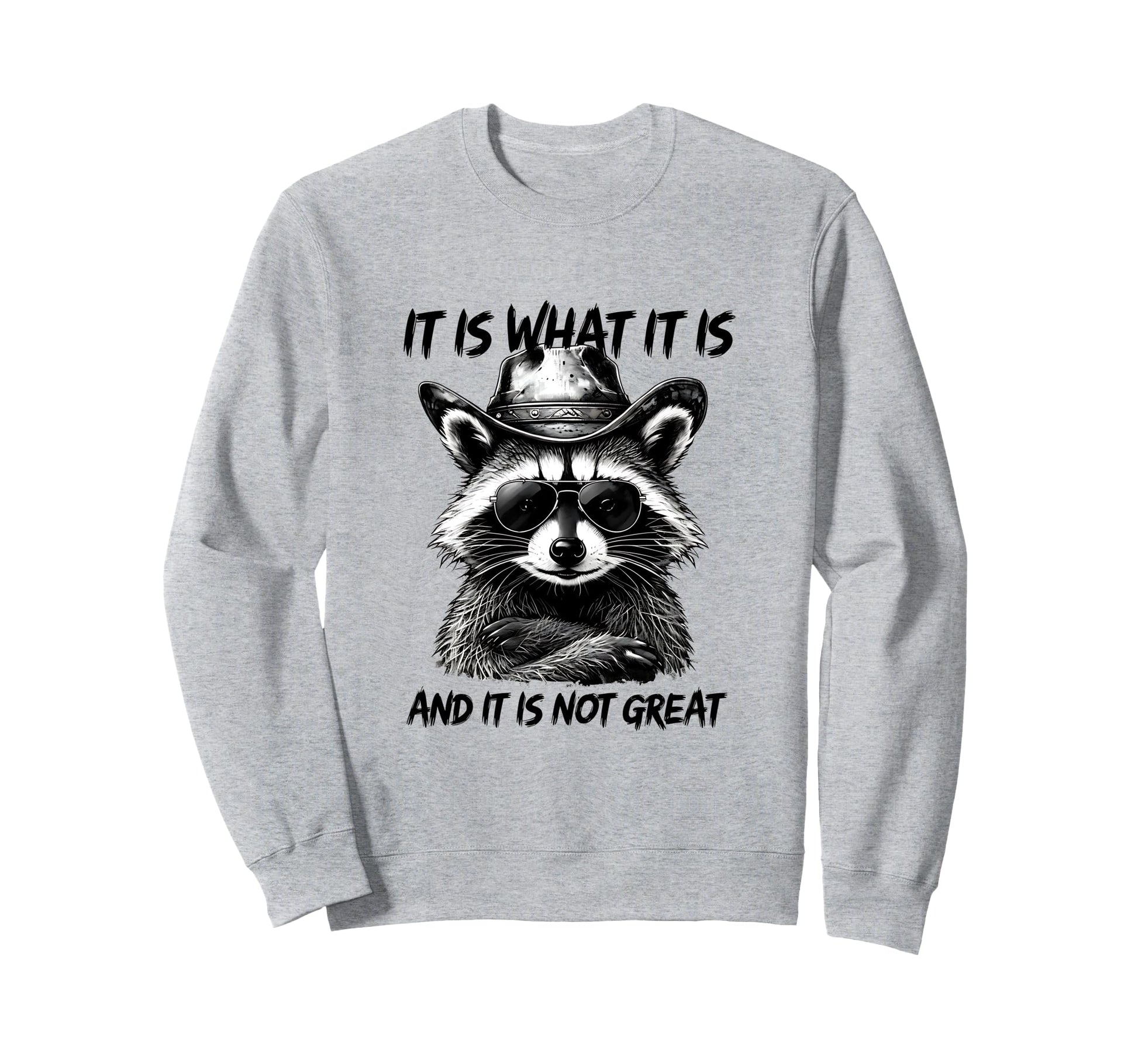 It Is What It Is And It Is Not Great Sweatshirt - Graphic Print Men Women - T-Shirt, Sweatshirt, Hoodie
