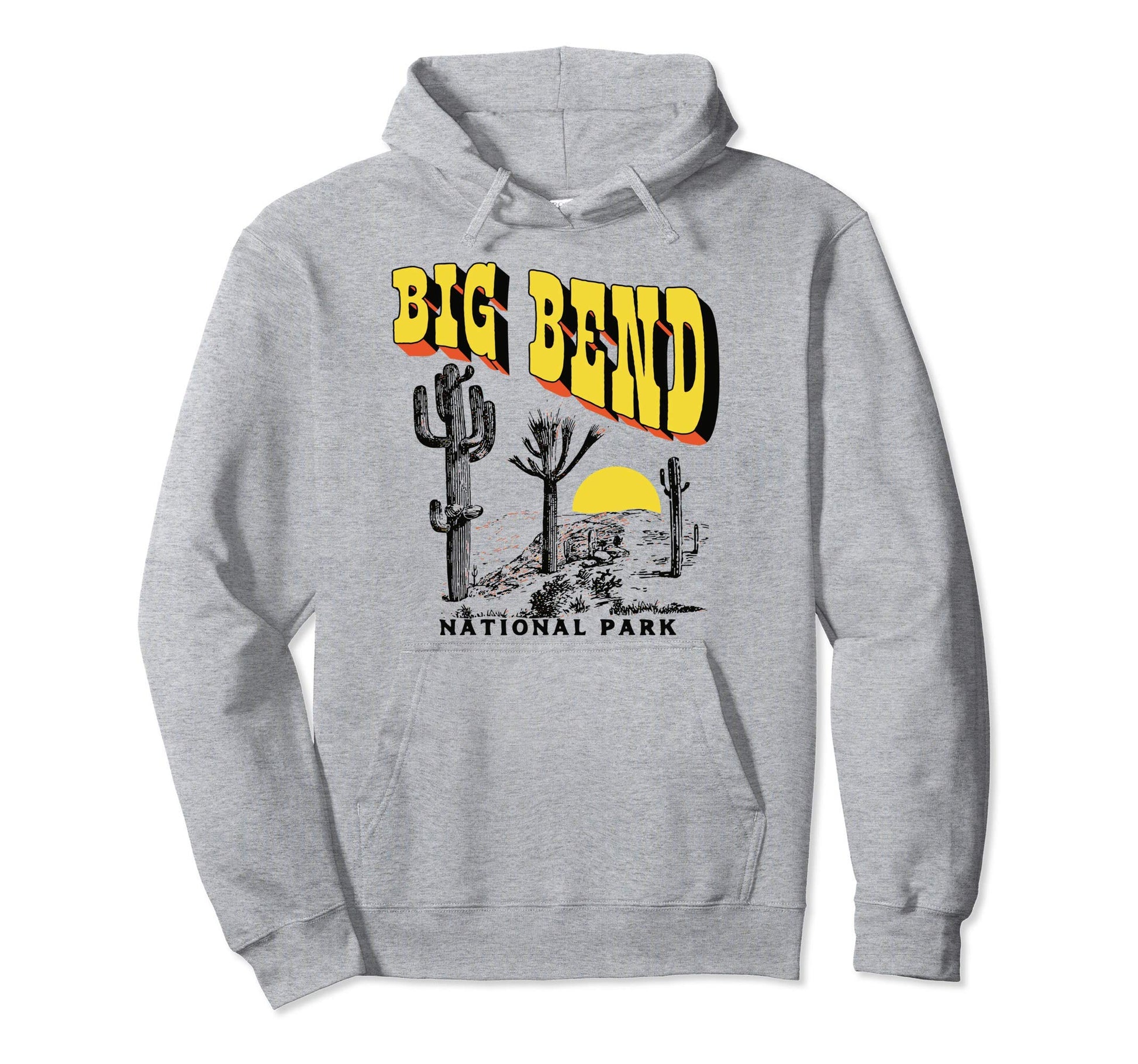 Big Bend National Park Saguaro Hoodie - Fun Novelty Design Men Women - T-Shirt, Sweatshirt, Hoodie