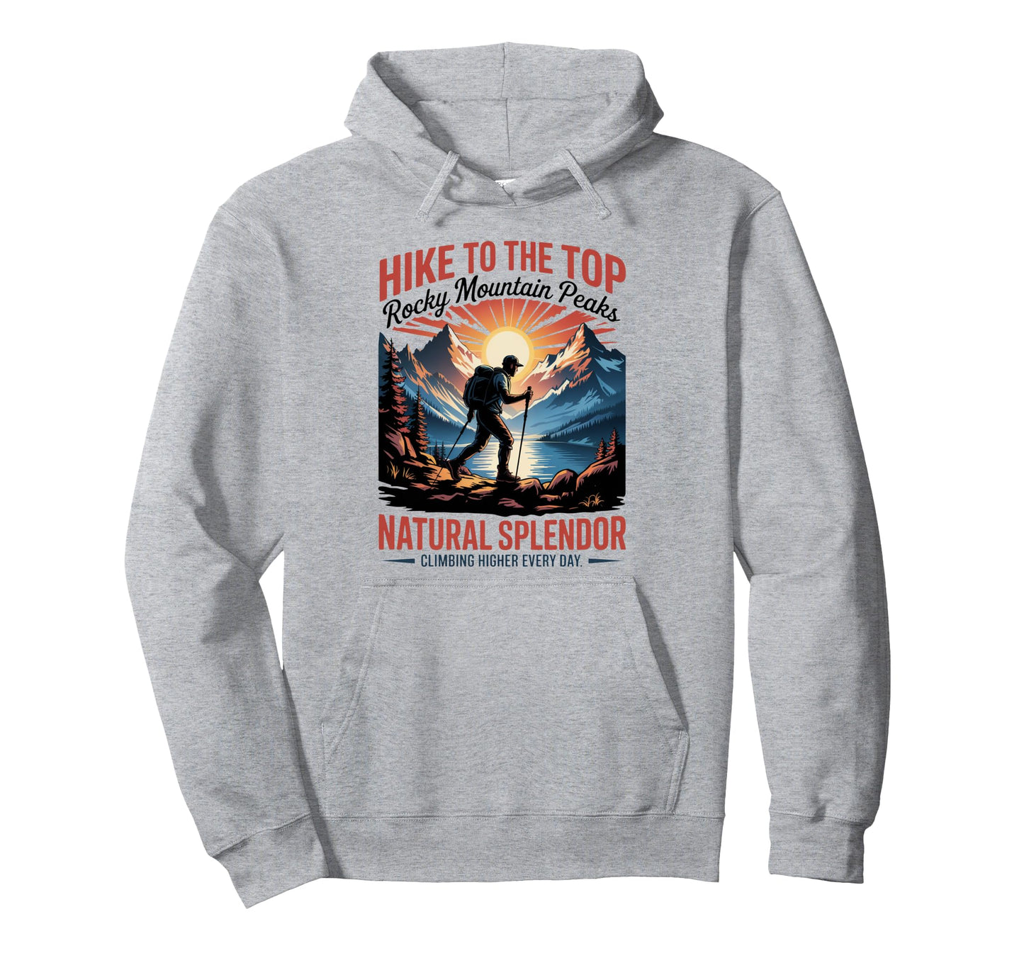 Rocky Mountain Colorado National Hoodie - Fun Novelty Design Men Women - T-Shirt, Sweatshirt, Hoodie