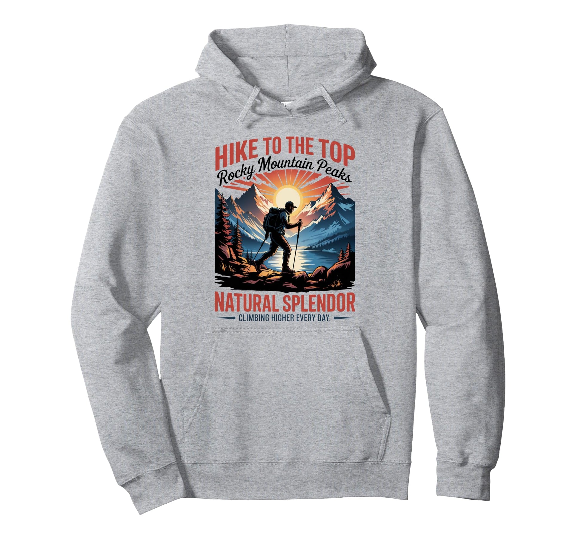 Rocky Mountain Colorado National Hoodie - Fun Novelty Design Men Women - T-Shirt, Sweatshirt, Hoodie