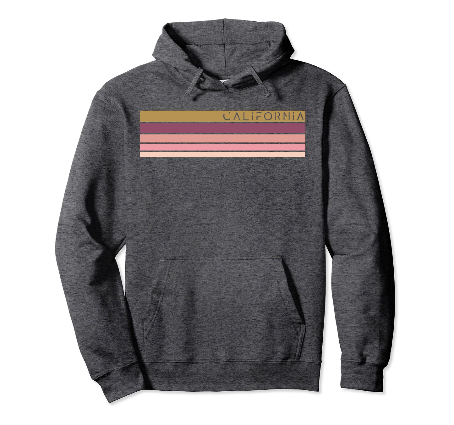 California Sunset Cali Ca State West Hoodie - Custom Art Print for Adults - T-Shirt, Sweatshirt, Hoodie