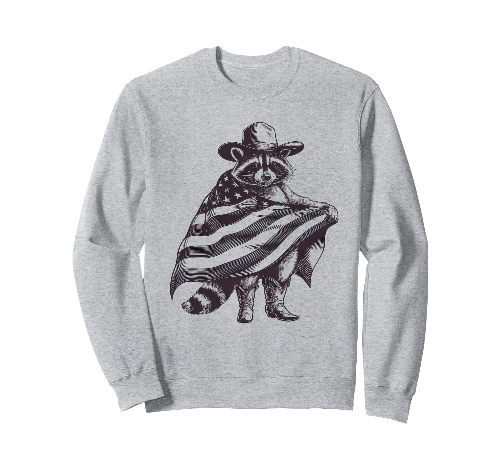 Raccoon 90S Country Music Sweatshirt - Casual Everyday Wear Men Women - T-Shirt, Sweatshirt, Hoodie