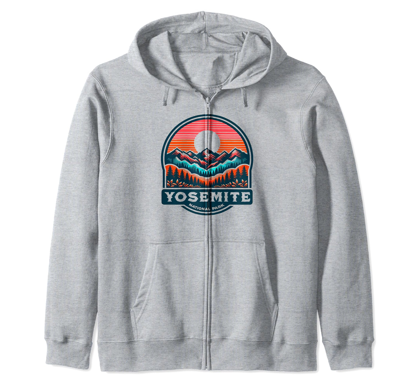 Yosemite National Park California Sweatshirt - Minimalist Print Men Women - T-Shirt, Sweatshirt, Hoodie