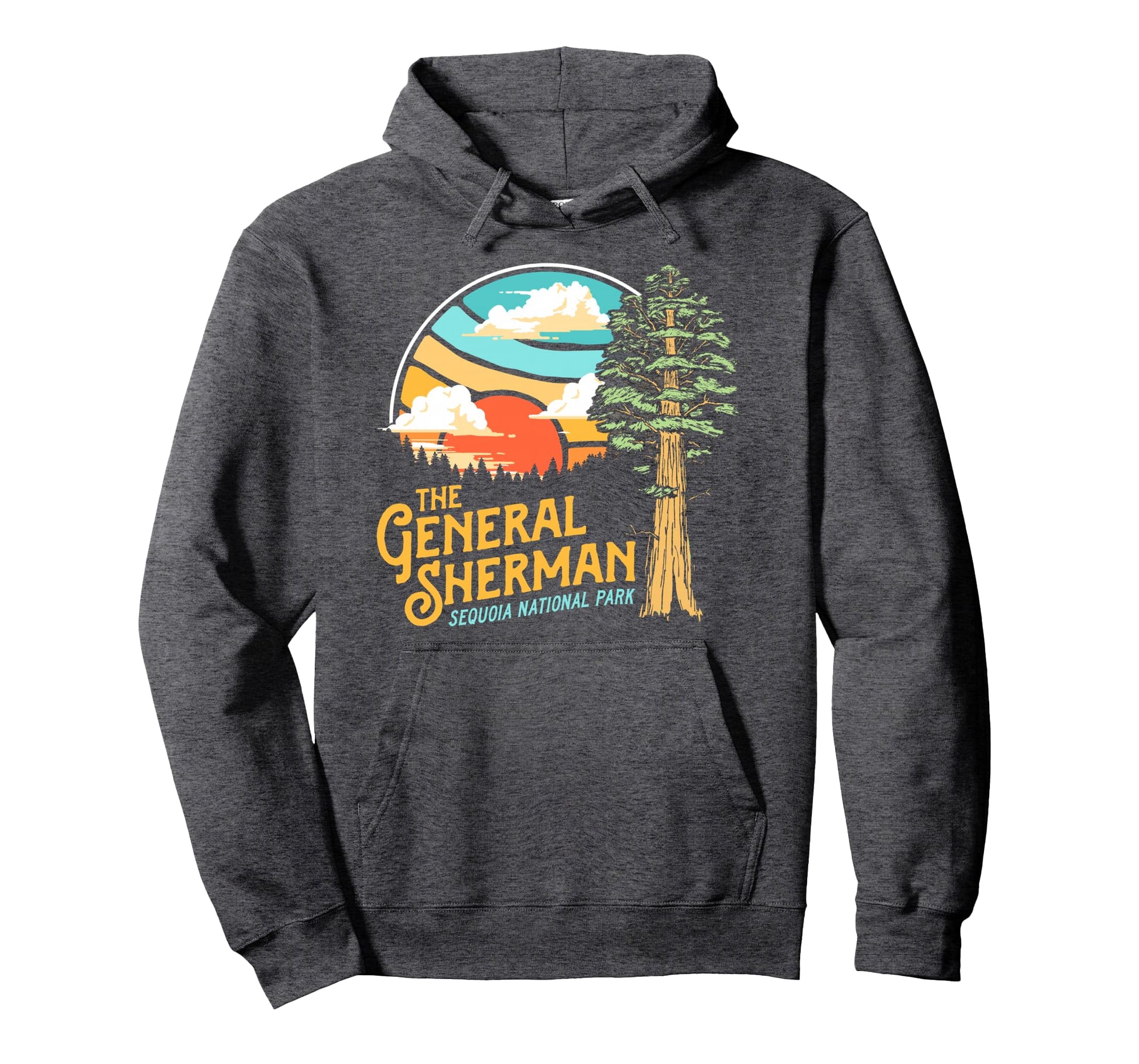 General Sherman Sequoia National Park Hoodie - Custom Art Print for Adults - T-Shirt, Sweatshirt, Hoodie