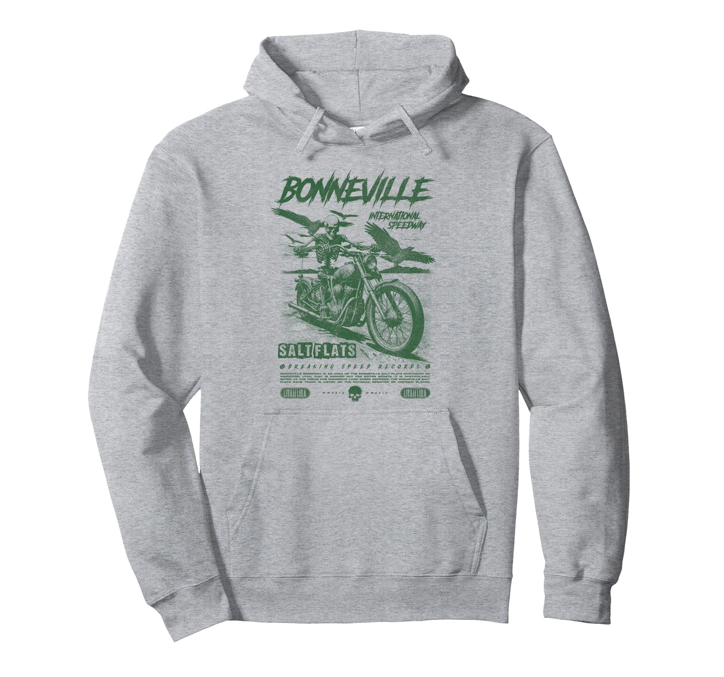 Bonneville Salt Flats Motorcycle Racing Hoodie - Trendy Graphic for Adults - T-Shirt, Sweatshirt, Hoodie