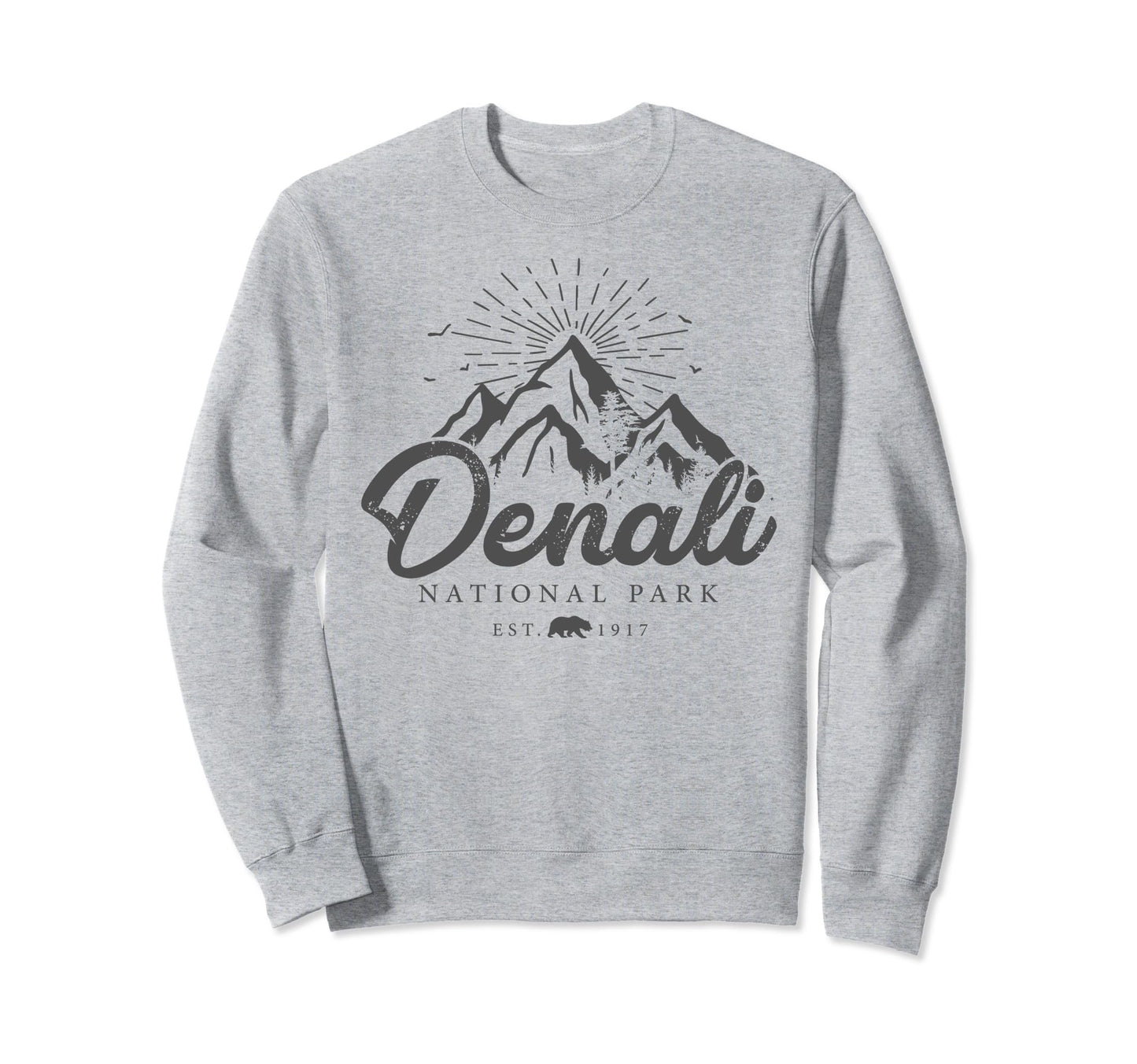 Denali National Park Mountains Sweatshirt - Custom Art Print Men Women - T-Shirt, Sweatshirt, Hoodie