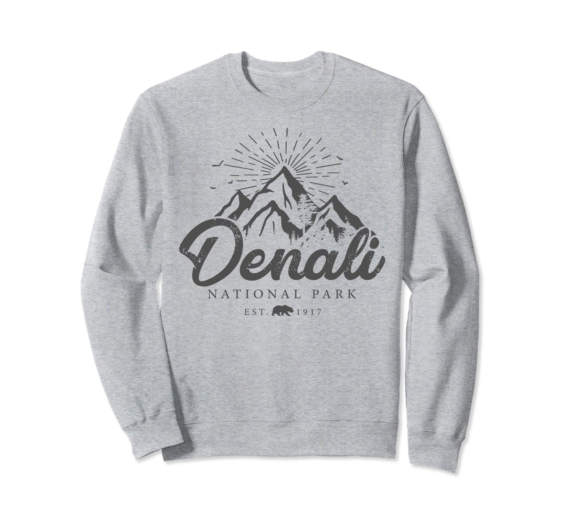 Denali National Park Mountains Sweatshirt - Custom Art Print Men Women - T-Shirt, Sweatshirt, Hoodie