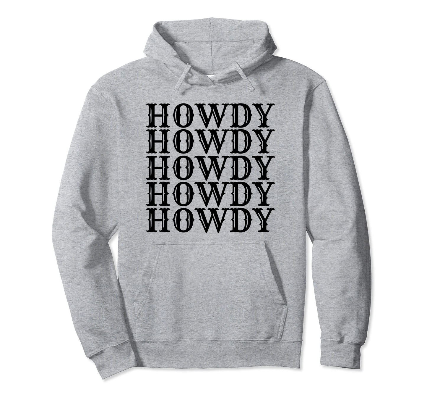 Western Black Howdy Hoodie - Aesthetic Graphic Men Women - T-Shirt, Sweatshirt, Hoodie