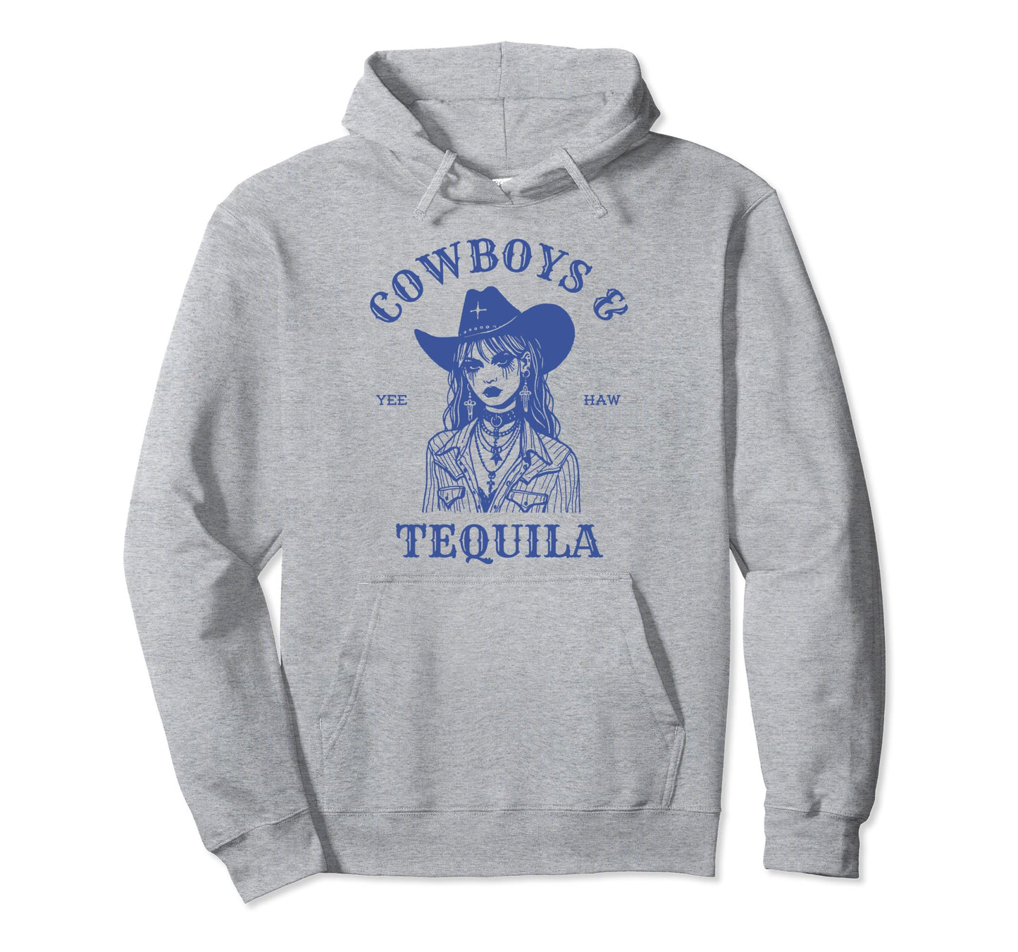 Rodeo Country Cowboys And Tequila Hoodie - Fun Novelty Design Men Women - T-Shirt, Sweatshirt, Hoodie