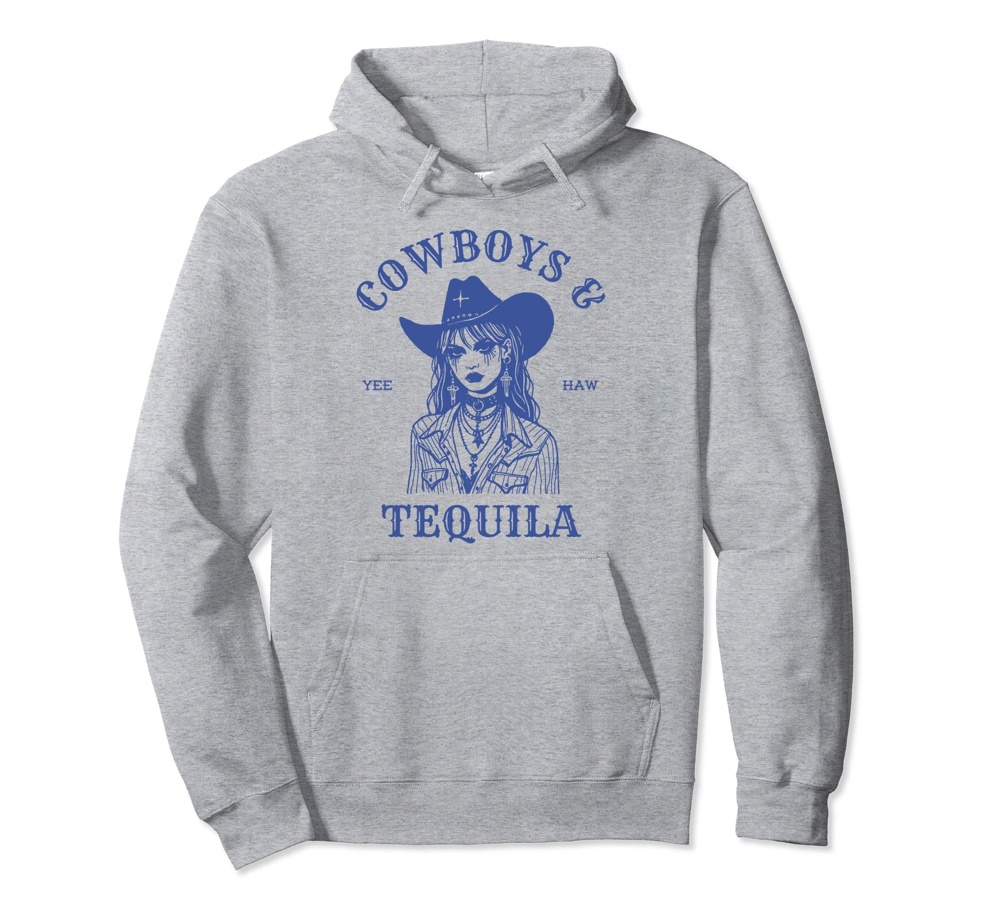 Rodeo Country Cowboys And Tequila Hoodie - Fun Novelty Design Men Women - T-Shirt, Sweatshirt, Hoodie