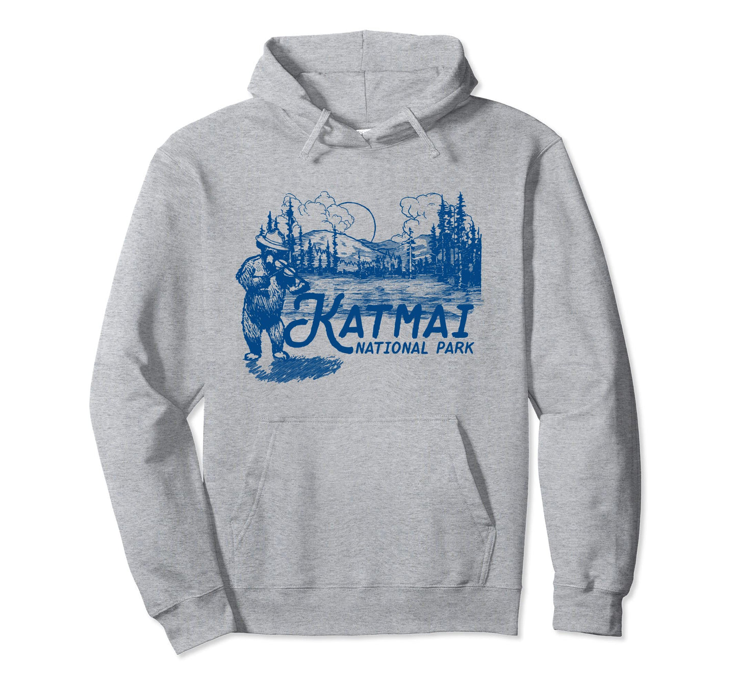Katmai National Park Alaska Fiddle Hoodie - Casual Everyday Wear Men Women - T-Shirt, Sweatshirt, Hoodie