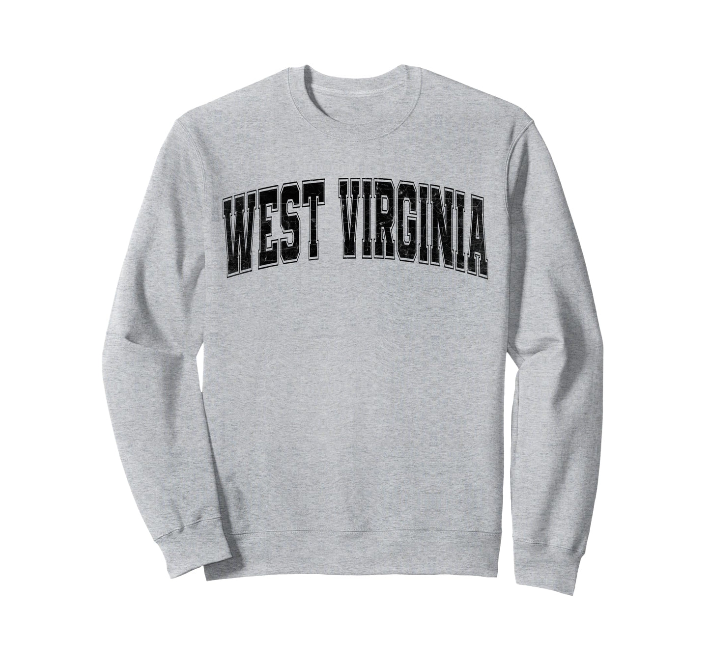 West Virginia Black Text Sweatshirt - Unique Graphic Unisex - T-Shirt, Sweatshirt, Hoodie