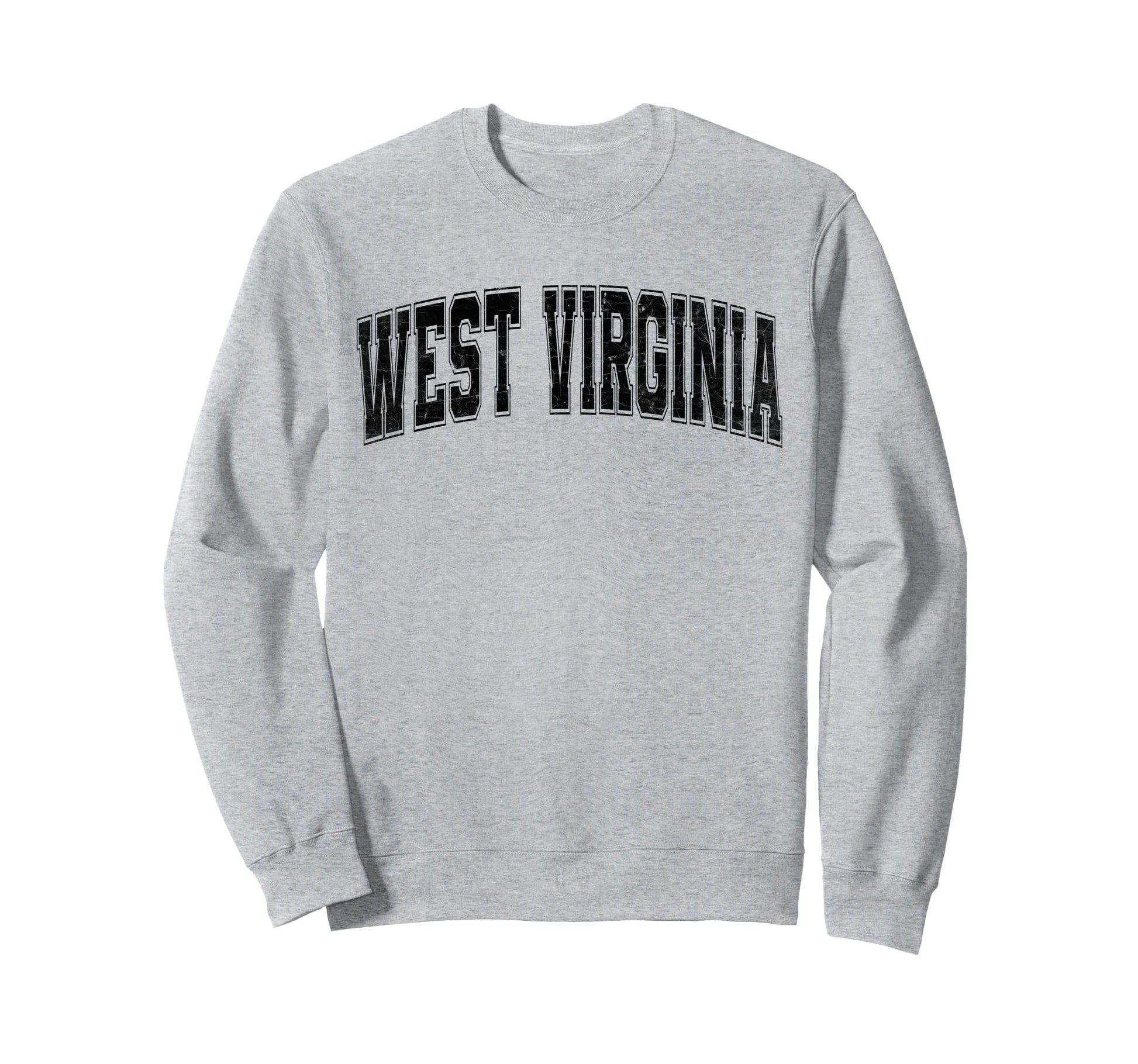 West Virginia Black Text Sweatshirt - Unique Graphic Unisex - T-Shirt, Sweatshirt, Hoodie