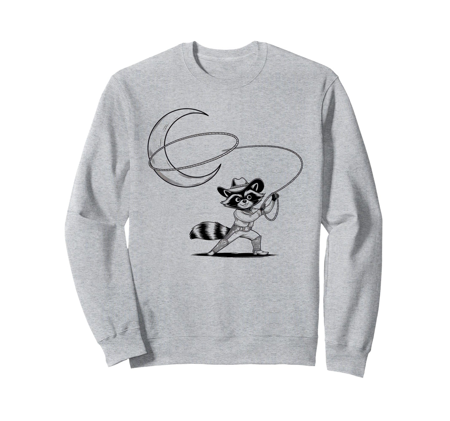 Raccoon 90S Country Music Sweatshirt - Fun Novelty Design Men Women - T-Shirt, Sweatshirt, Hoodie