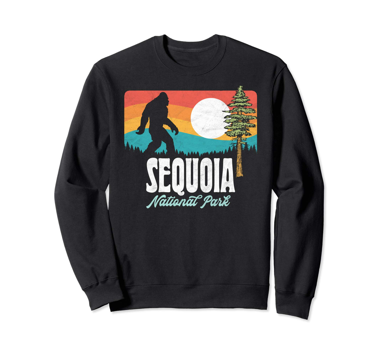 Sequoia National Park Bigfoot Sweatshirt - Minimalist Print Men Women - T-Shirt, Sweatshirt, Hoodie
