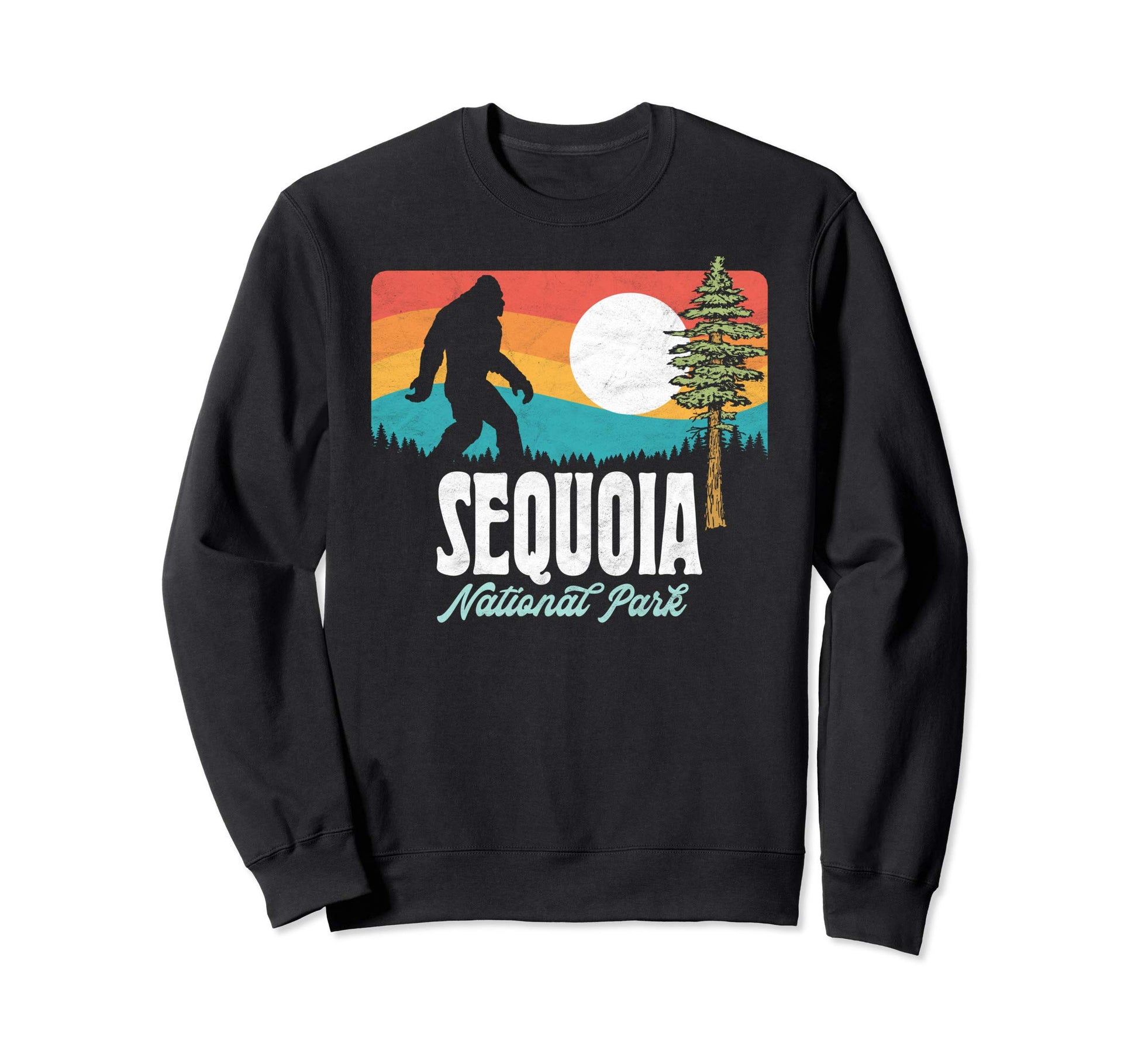 Sequoia National Park Bigfoot Sweatshirt - Minimalist Print Men Women - T-Shirt, Sweatshirt, Hoodie