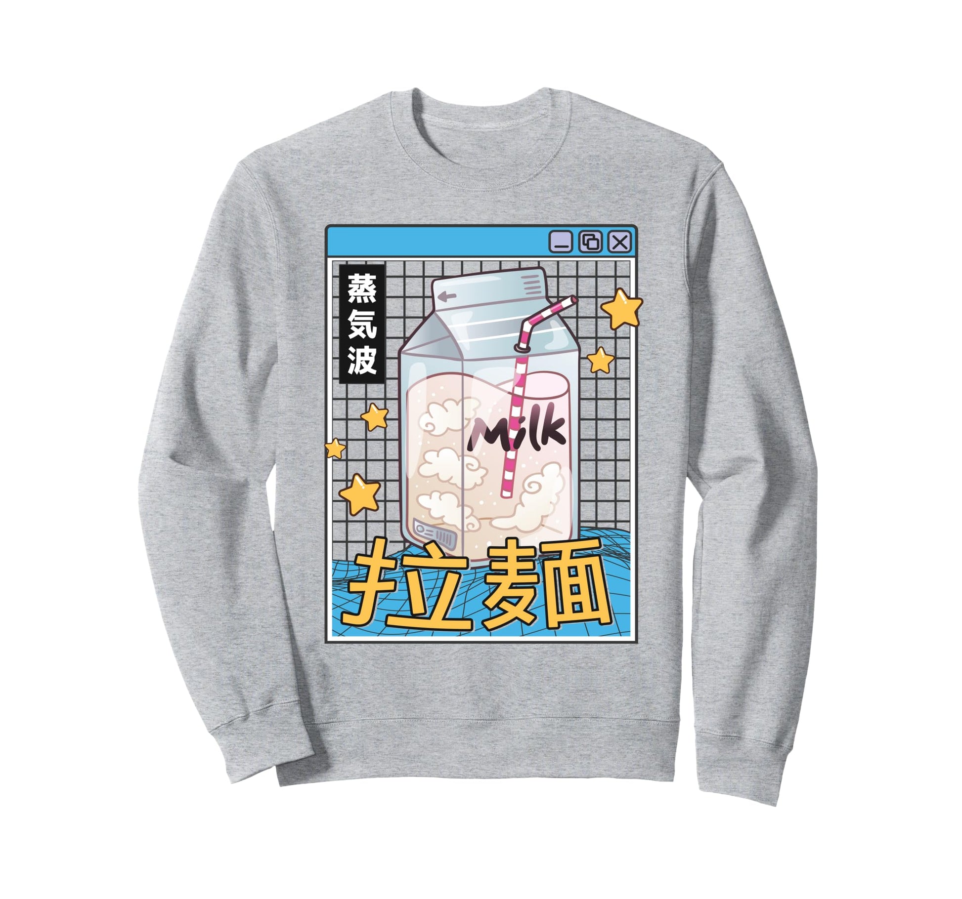 Milk Carton Digital Japan 80S Sweatshirt - Streetwear Style for Adults - T-Shirt, Sweatshirt, Hoodie