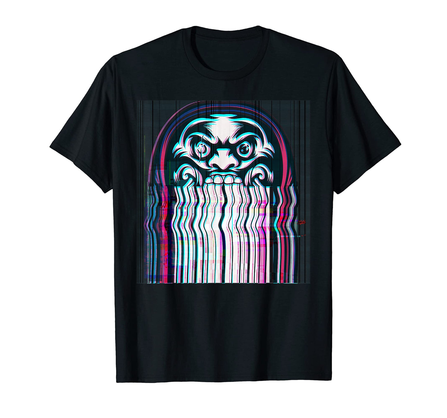 Japanese Daruma Doll Vaporwave Japan T-Shirt - Custom Art Print for Adults - T-Shirt, Sweatshirt, Hoodie