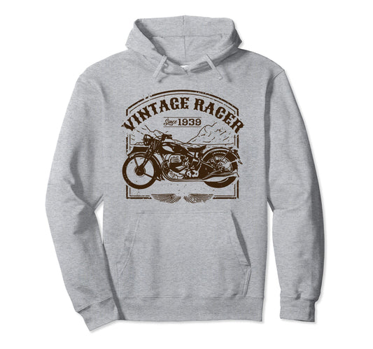 1939 Birthday Motorcycle Racer Bday Hoodie - Streetwear Style Men Women - T-Shirt, Sweatshirt, Hoodie
