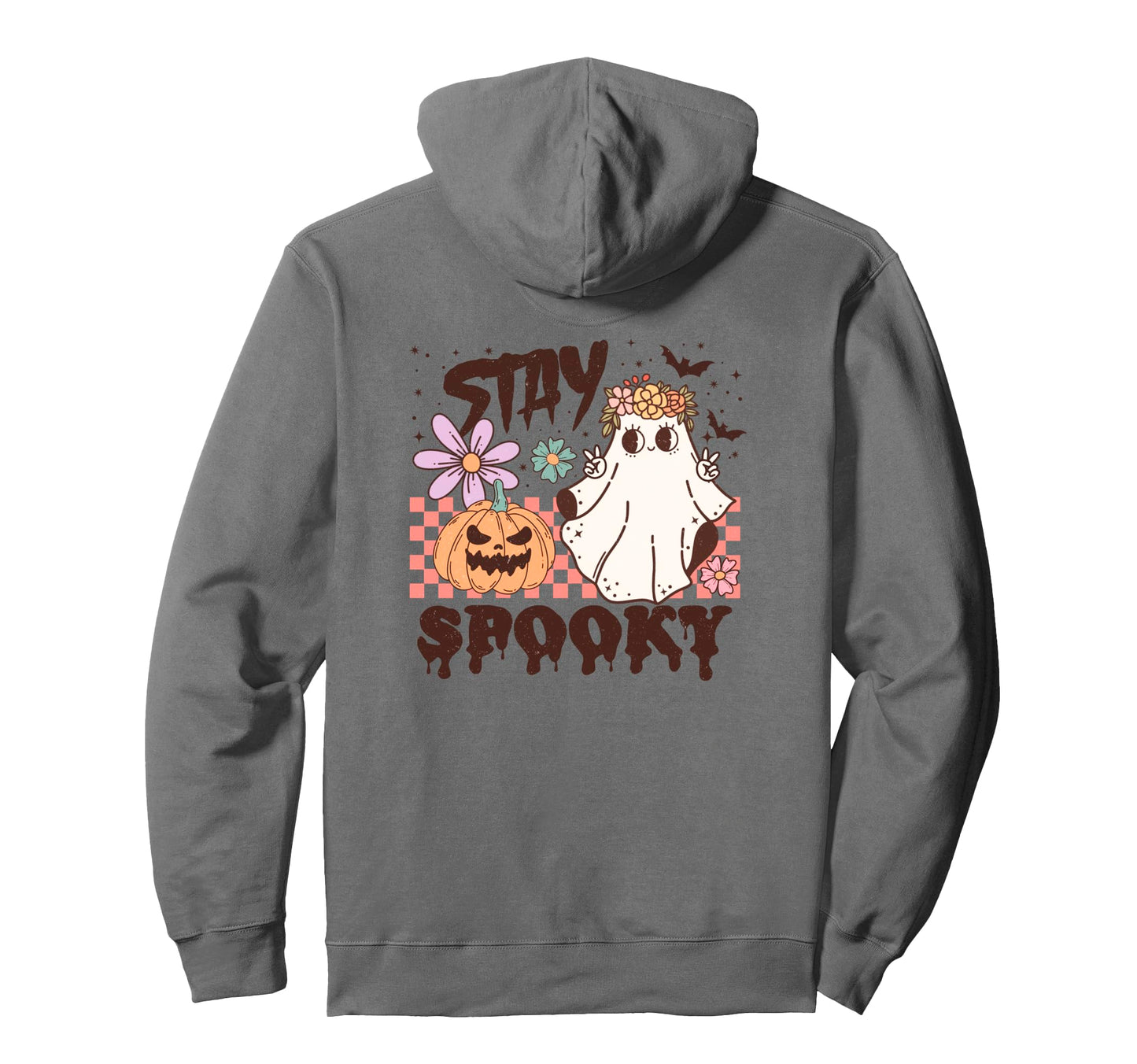 Halloween Stay Spooky Rainbow Hoodie - Graphic Print Men Women - T-Shirt, Sweatshirt, Hoodie