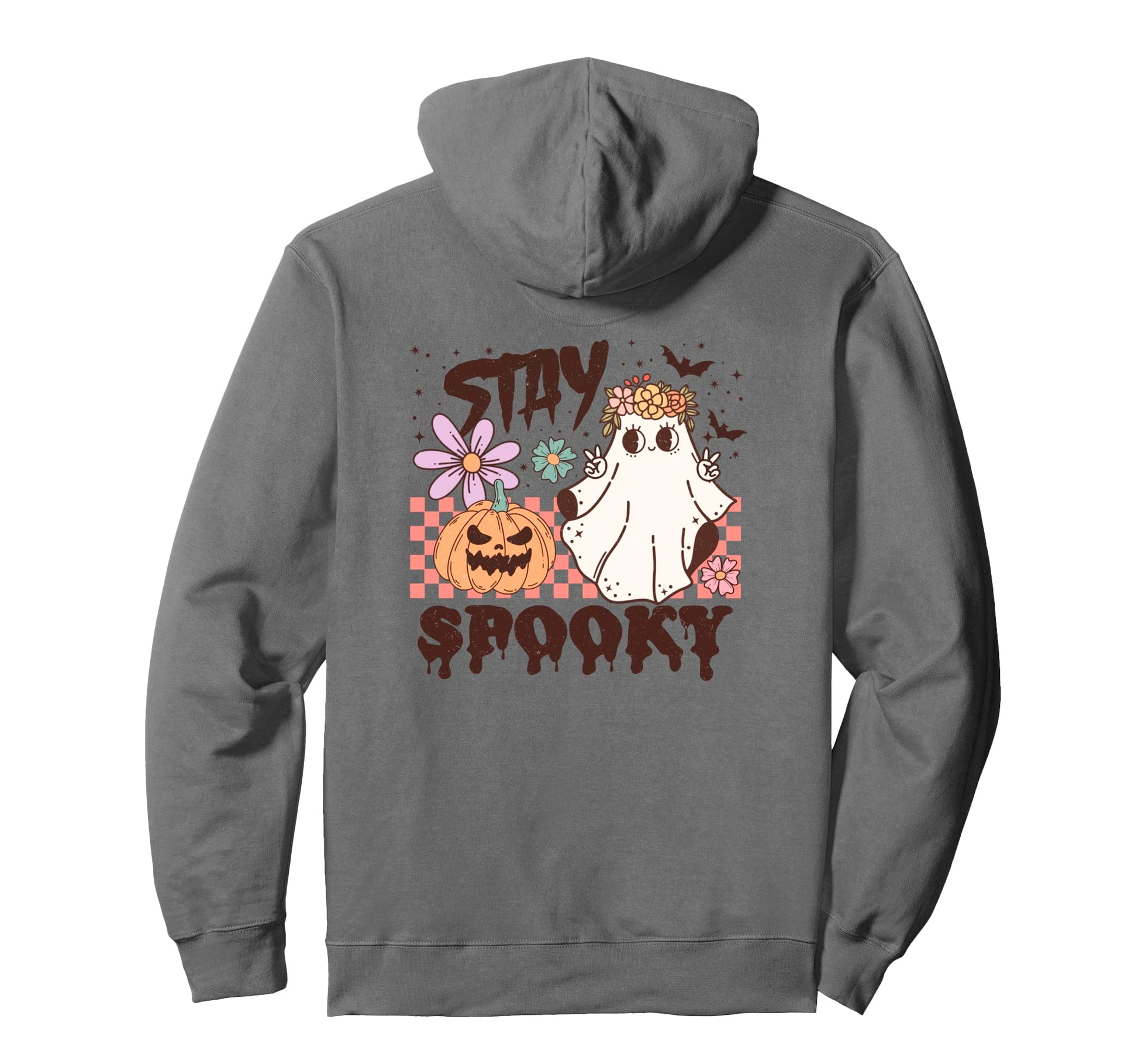 Halloween Stay Spooky Rainbow Hoodie - Graphic Print Men Women - T-Shirt, Sweatshirt, Hoodie