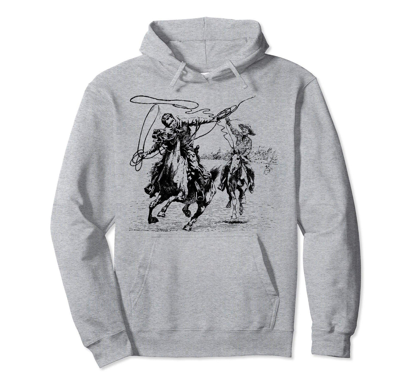Cowboy Rodeo Cow Horse Yeehaw Novelty Hoodie - Graphic Print Men Women - T-Shirt, Sweatshirt, Hoodie