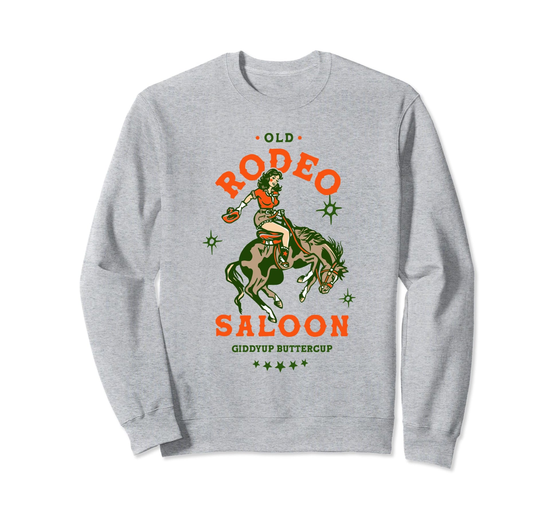 Old Rodeo Saloon Giddyup Sweatshirt - Custom Art Print for Adults - T-Shirt, Sweatshirt, Hoodie