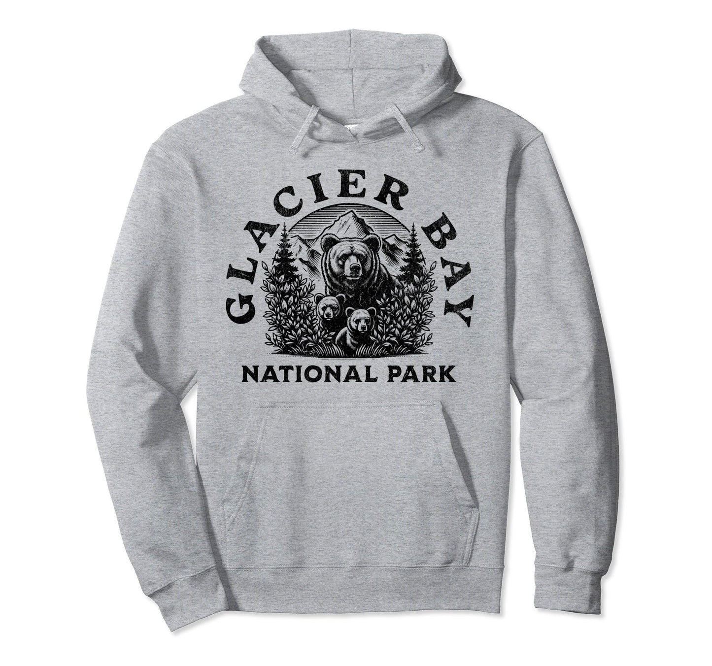 Glacier Bay National Park Alaska Usa Hoodie - Aesthetic Graphic Unisex - T-Shirt, Sweatshirt, Hoodie