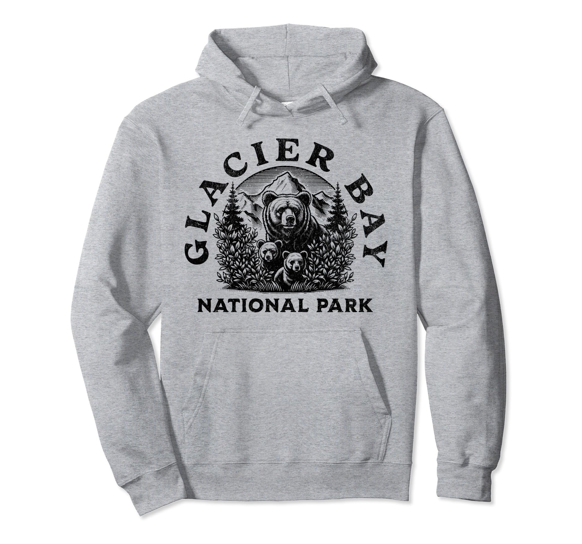 Glacier Bay National Park Alaska Usa Hoodie - Aesthetic Graphic Unisex - T-Shirt, Sweatshirt, Hoodie