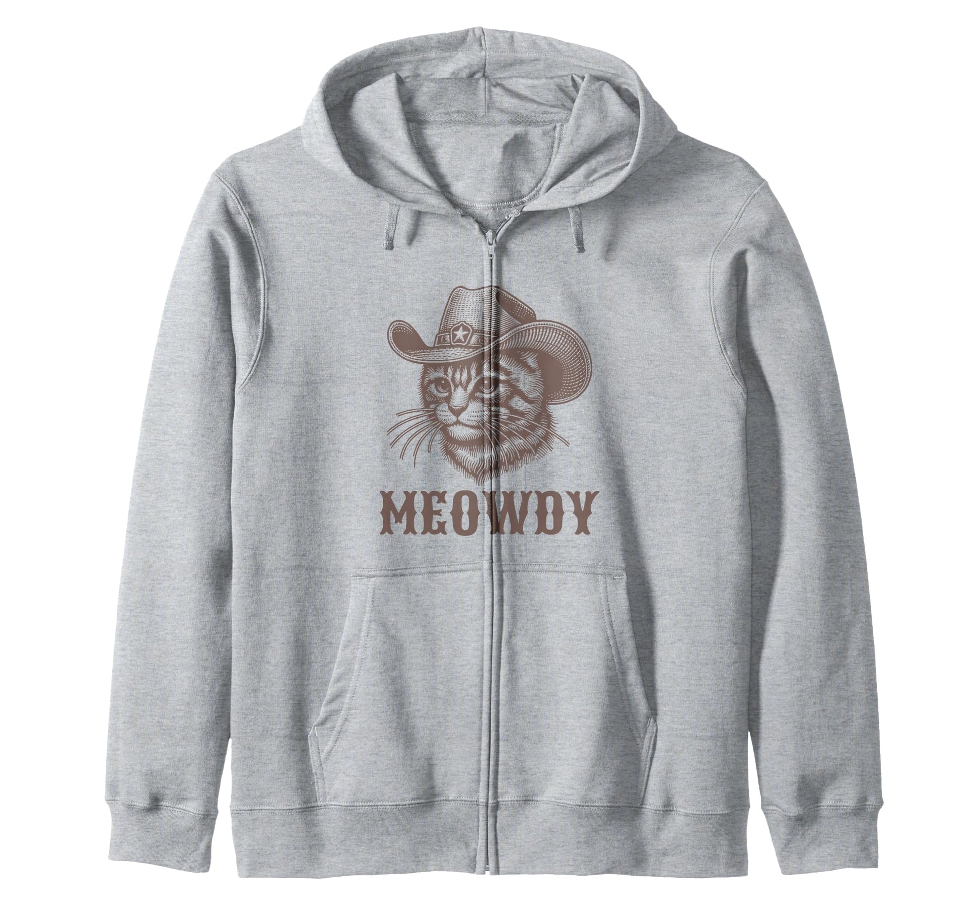 Meowdy Cowboy Cat Western T-Shirt - Custom Art Print Men Women - T-Shirt, Sweatshirt, Hoodie