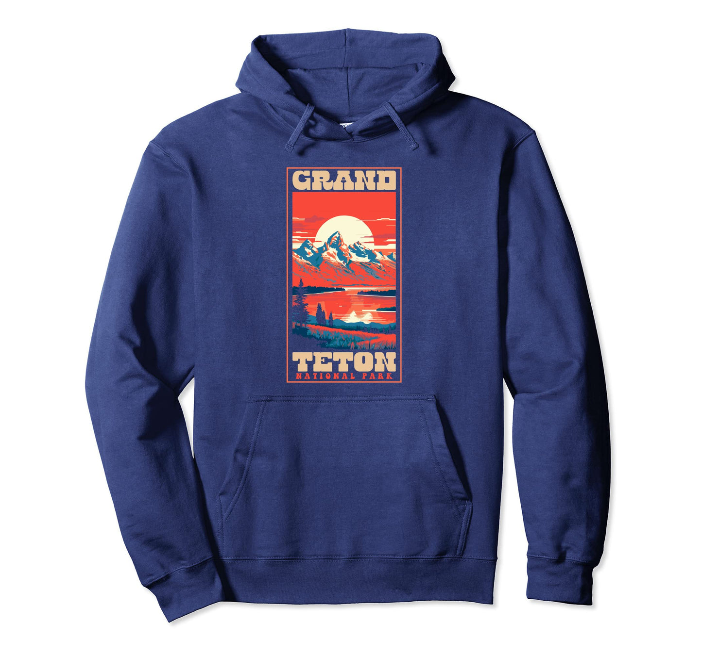 Grand Teton National Park 1980S Hoodie - Novelty Apparel Men Women - T-Shirt, Sweatshirt, Hoodie