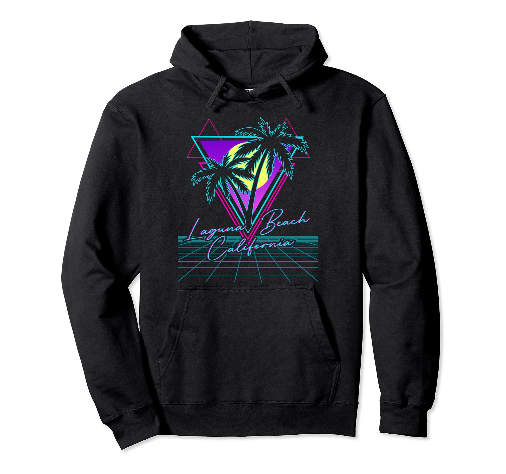 Laguna Beach California Trip 80S Hoodie - Aesthetic Graphic for Adults - T-Shirt, Sweatshirt, Hoodie