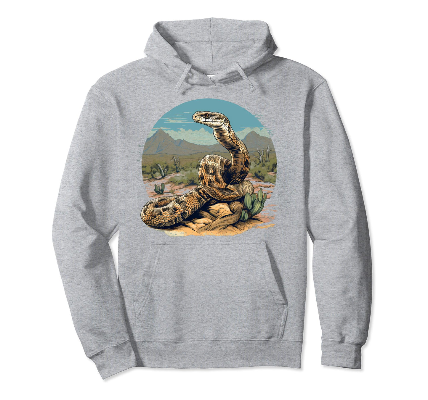 Western Diamondback Rattlesnake Hoodie - Aesthetic Graphic Unisex - T-Shirt, Sweatshirt, Hoodie