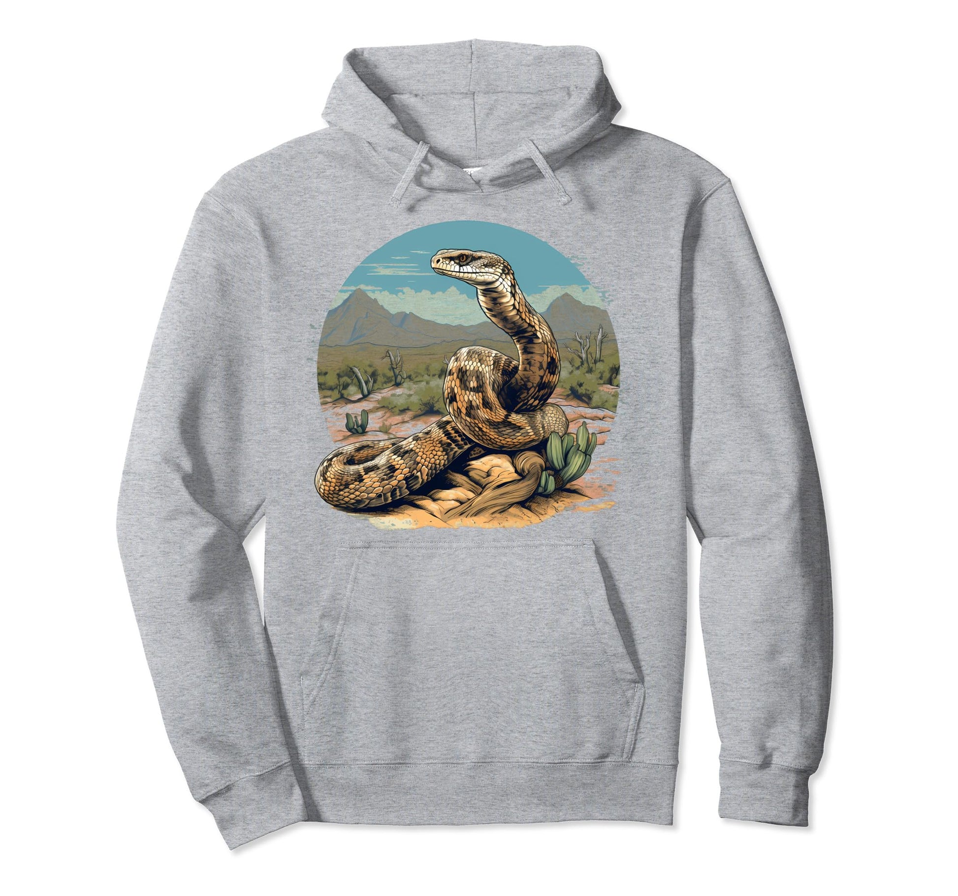 Western Diamondback Rattlesnake Hoodie - Aesthetic Graphic Unisex - T-Shirt, Sweatshirt, Hoodie