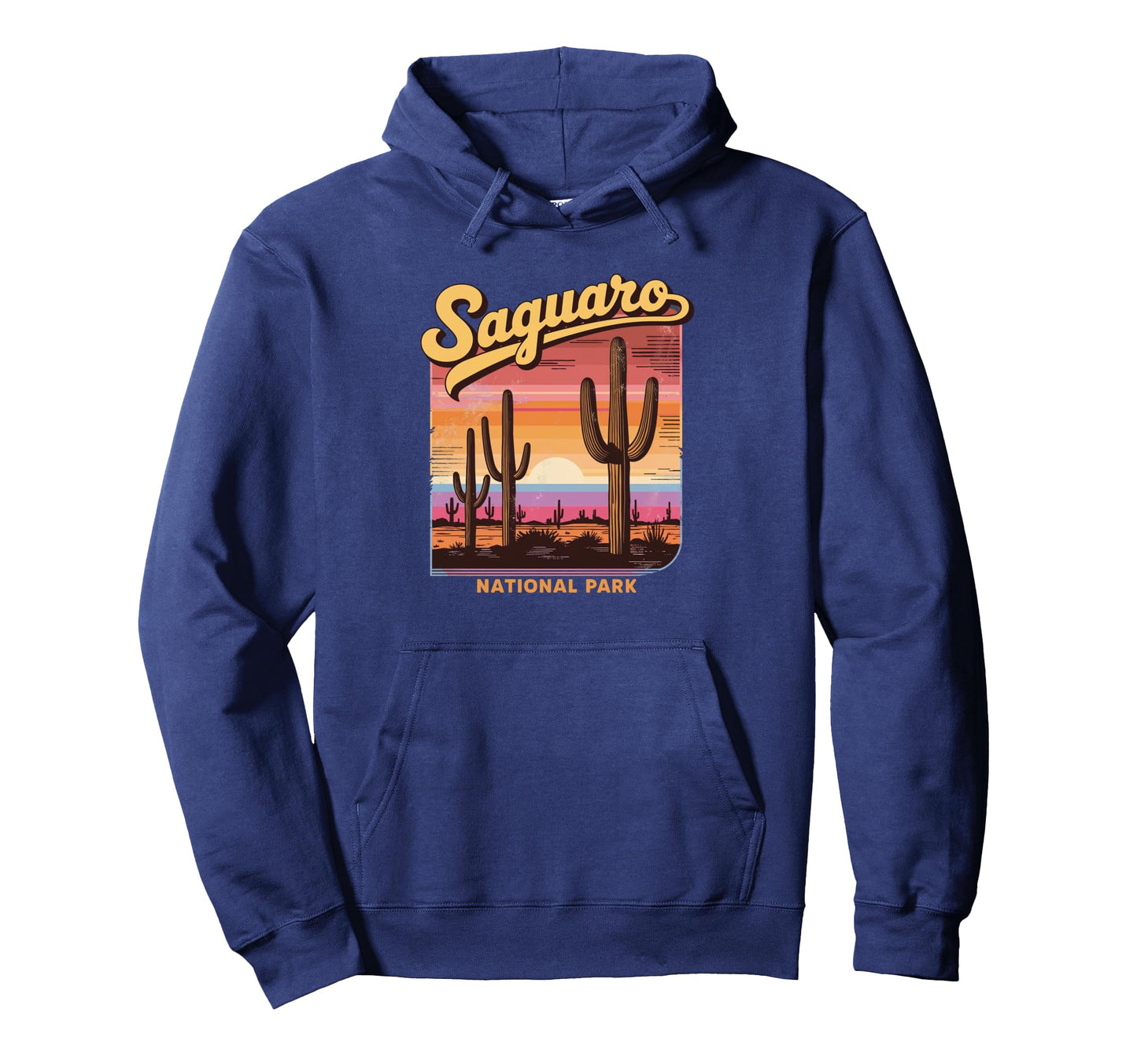 Saguaro National Park Sunset Landscape Hoodie - Graphic Print for Adults - T-Shirt, Sweatshirt, Hoodie