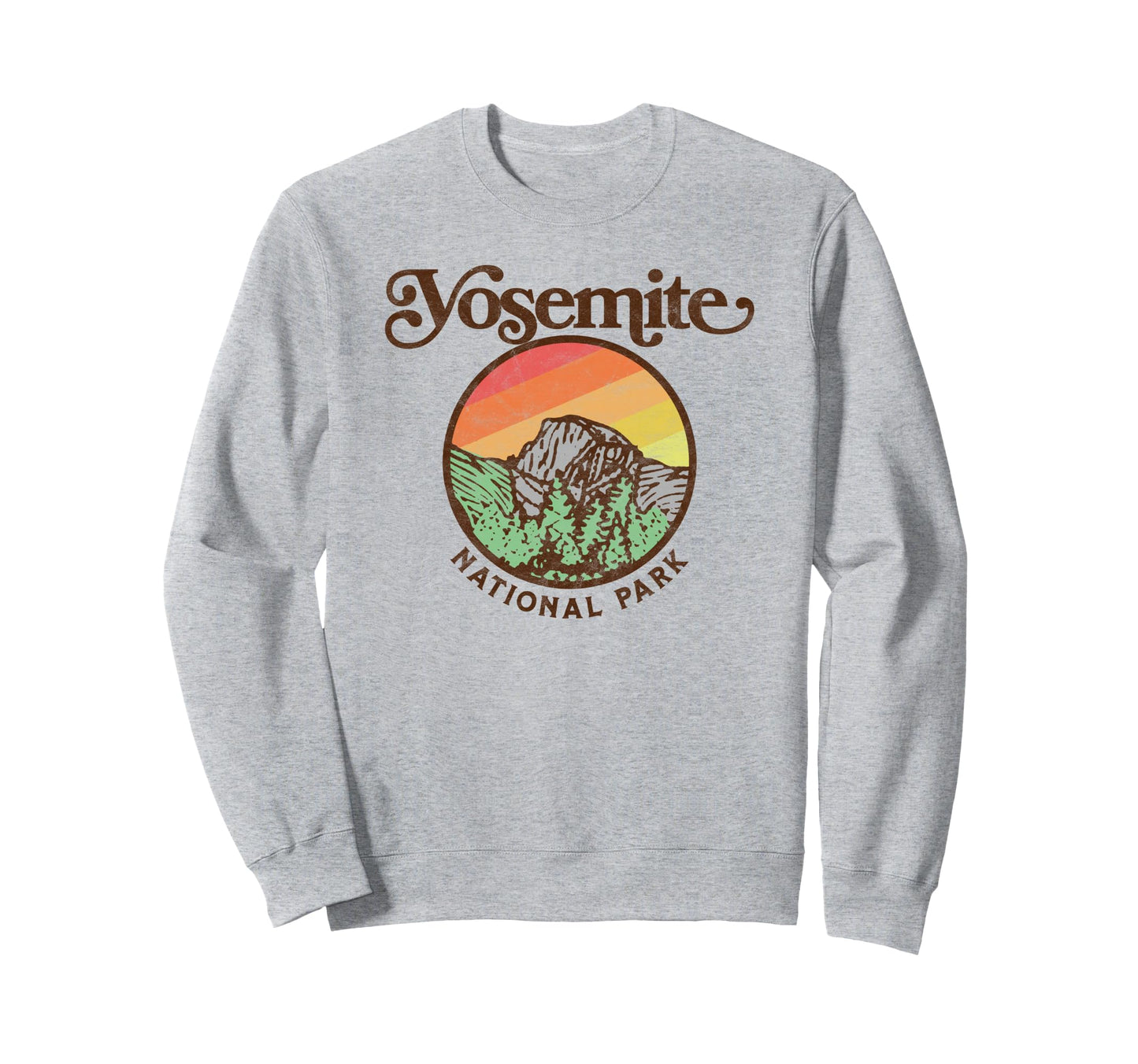 Yosemite National Park 60S Half Dome Sweatshirt - Novelty Apparel Men Women - T-Shirt, Sweatshirt, Hoodie