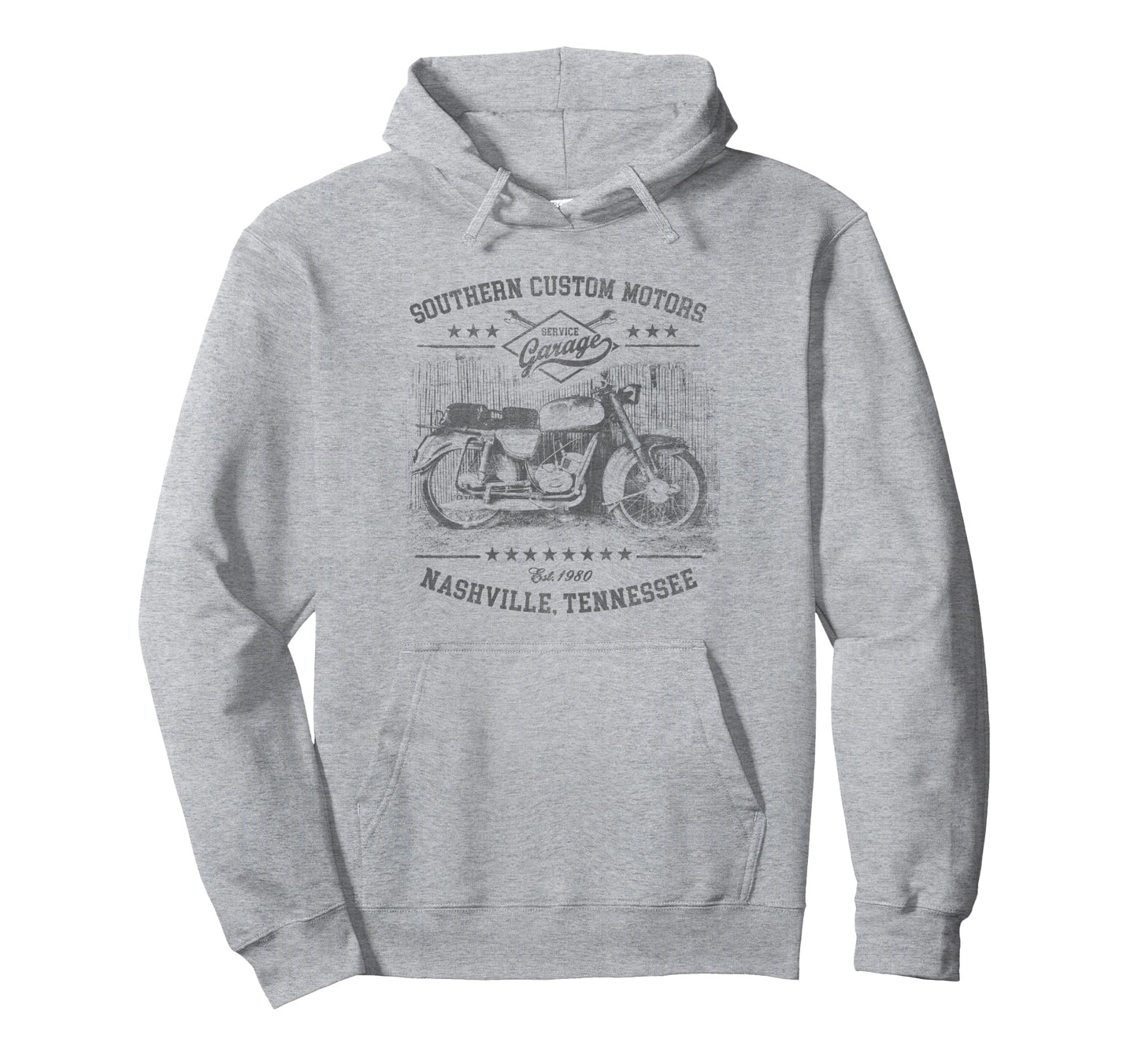 Trendy Service Garage Motorcycle Logo Hoodie - Novelty Apparel Unisex - T-Shirt, Sweatshirt, Hoodie