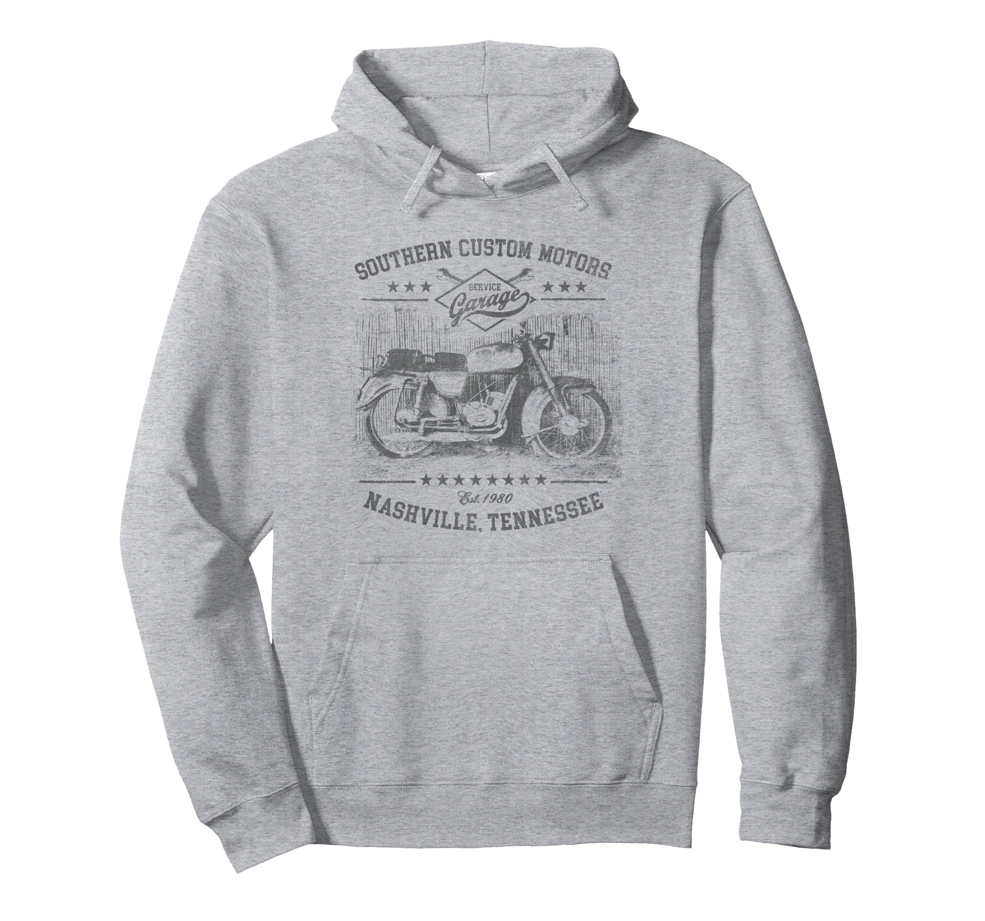 Trendy Service Garage Motorcycle Logo Hoodie - Novelty Apparel Unisex - T-Shirt, Sweatshirt, Hoodie