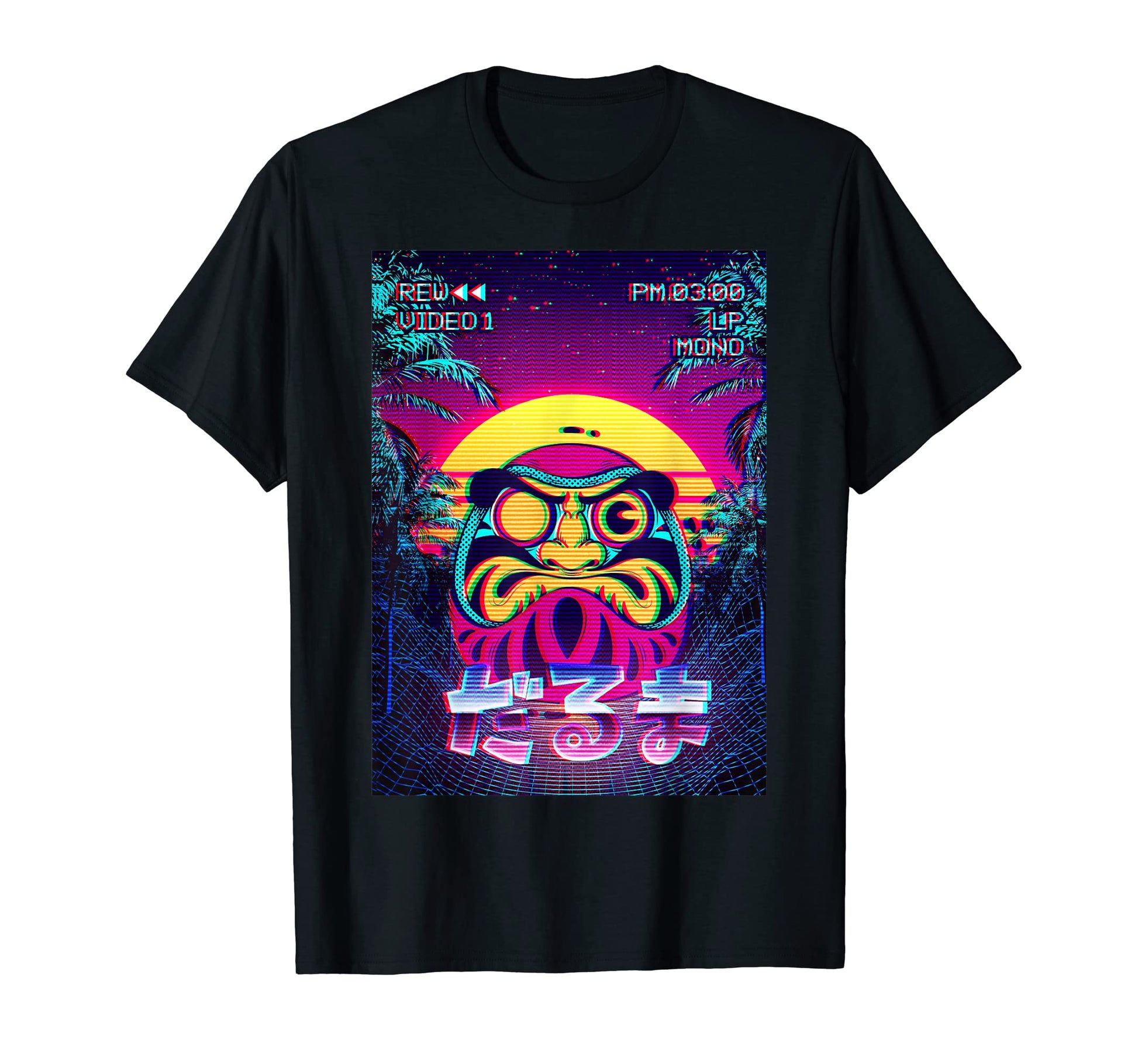 Daruma Doll Vaporwave Aesthetic T-Shirt - Streetwear Style Men Women - T-Shirt, Sweatshirt, Hoodie