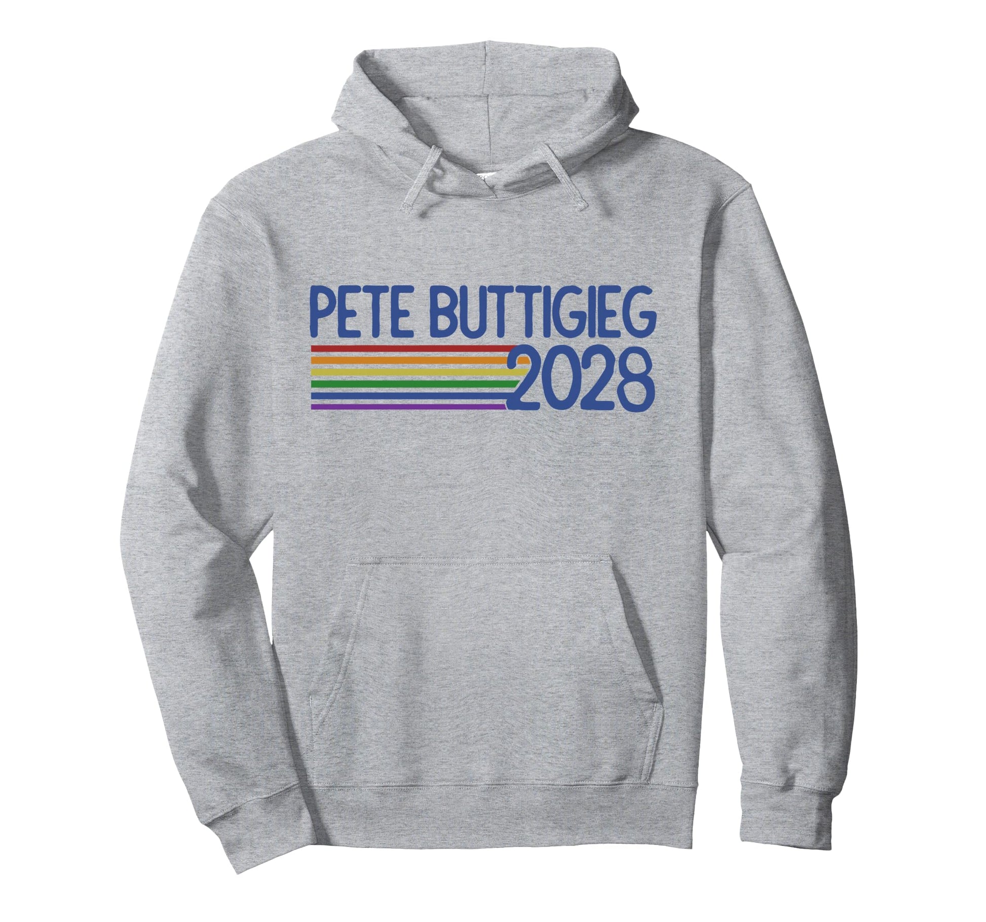 Pete Buttigieg 2028 Rainbow Mayor Pete Hoodie - Minimalist Print Unisex - T-Shirt, Sweatshirt, Hoodie
