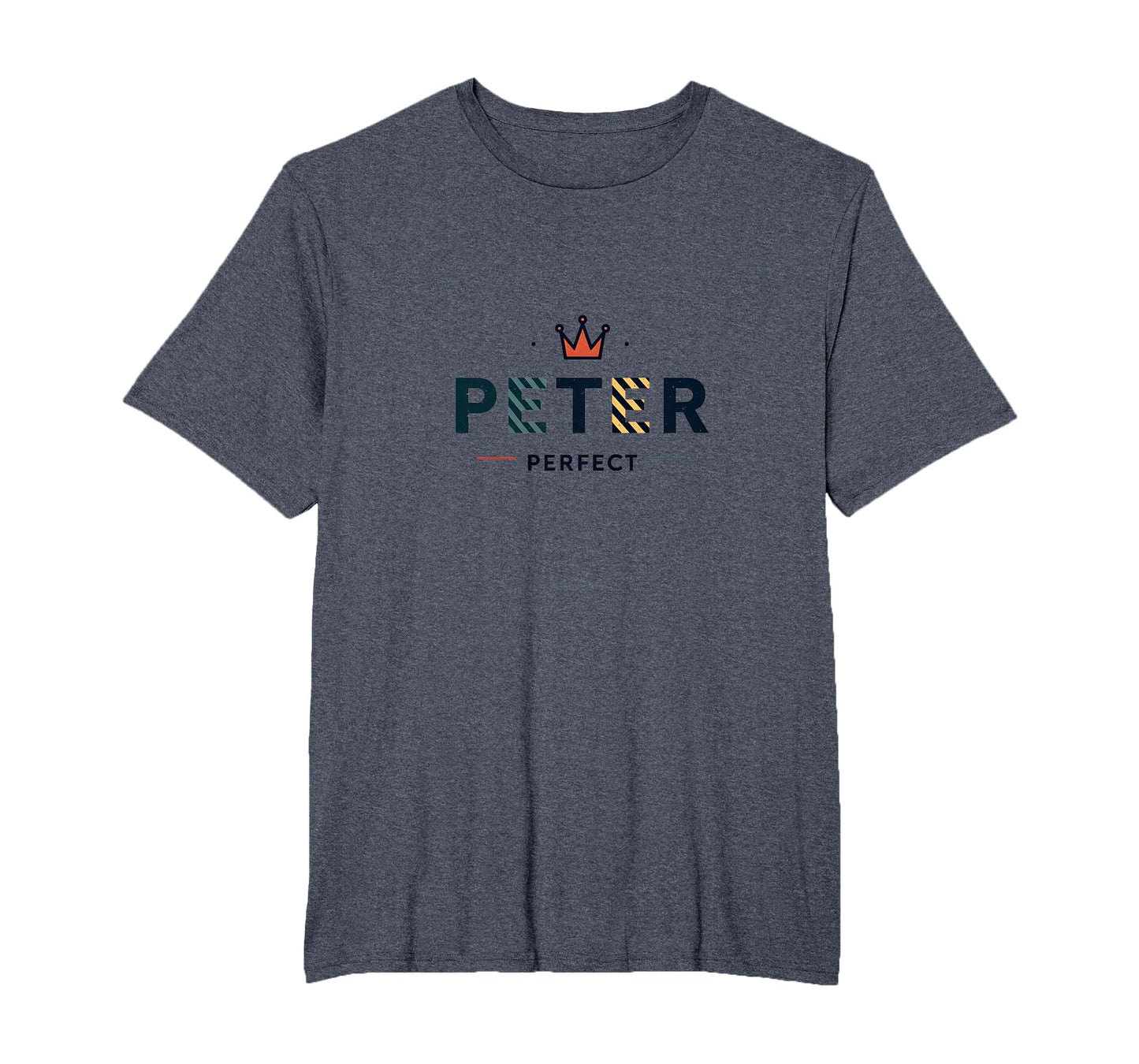 Peter Peter Royal Crown Typography Art T-Shirt - Unique Graphic Men Women - T-Shirt, Sweatshirt, Hoodie