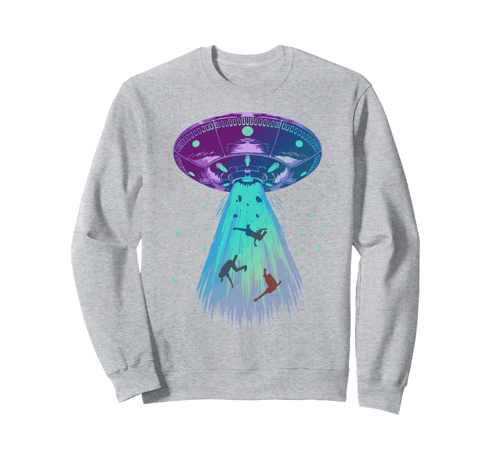 Alien Abduction Aesthetic Vaporwave Sweatshirt - Unique Graphic Men Women - T-Shirt, Sweatshirt, Hoodie