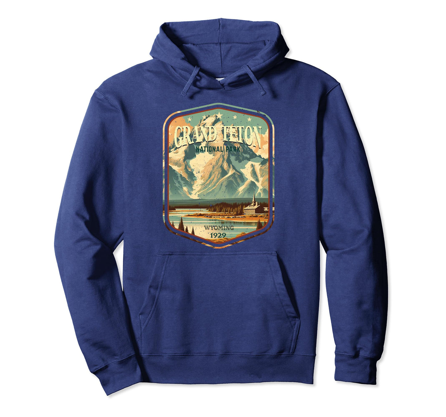 Grand Teton National Park Round Hoodie - Aesthetic Graphic Men Women - T-Shirt, Sweatshirt, Hoodie