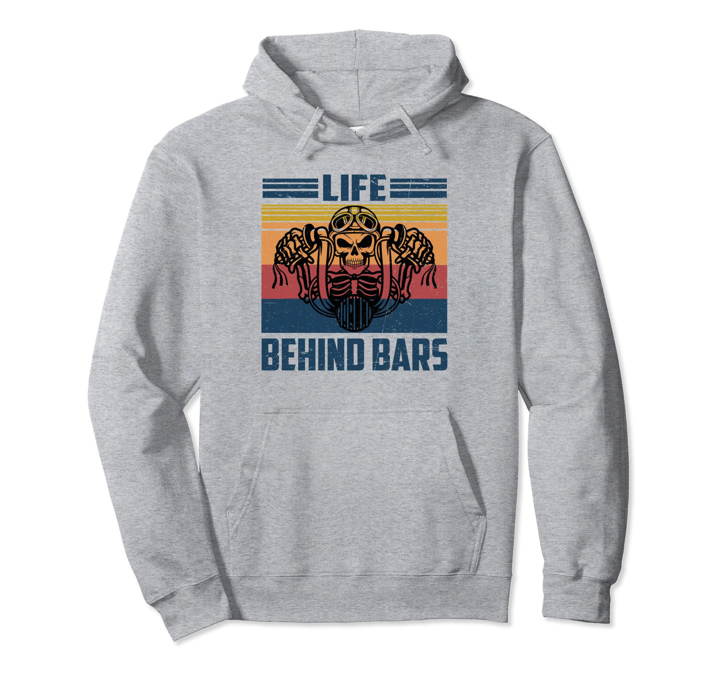 Life Behind Bars Skeleton Hoodie - Fun Novelty Design for Adults - T-Shirt, Sweatshirt, Hoodie